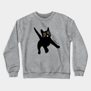 Arched black cat noir Crewneck Sweatshirt